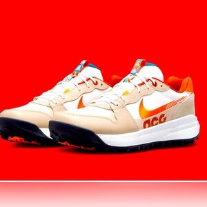 Nike ACG Lowcate CNY Leap High White Orange Mens  Outdoors sneakers